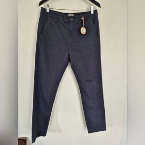 97% Cotton Common People Mens Chino Pants Navy Medium NWT